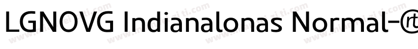 LGNOVG Indianalonas Normal字体转换